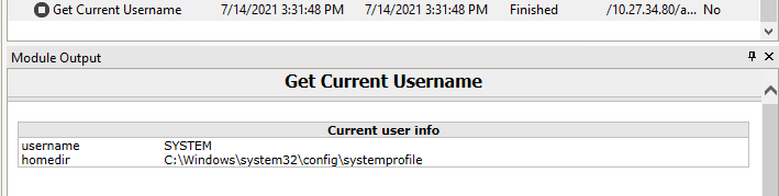 Get Current Username - SYSTEM