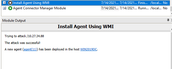 Install Agent using WMI