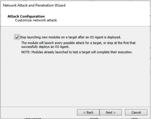 Network AP RPT Attack Configuration