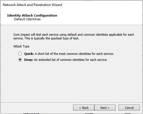 Network AP RPT Identity Attack Configuration