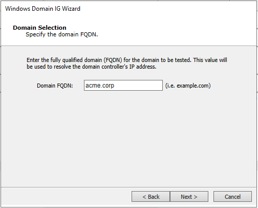 Windows Domain IG Domain Name